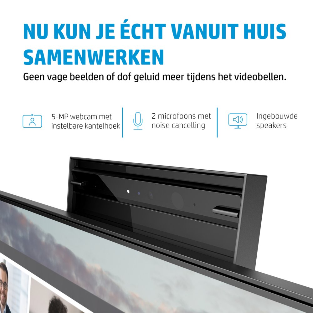 HP E24m G4 23,8" | 1920x1080 FHD IPS | 5ms | 99% sRGB | USB-C met 65W Power Delivery | 5MP Pop-up Webcam | Stereo Speakers | Microfoon | Monitor - Afbeelding 14