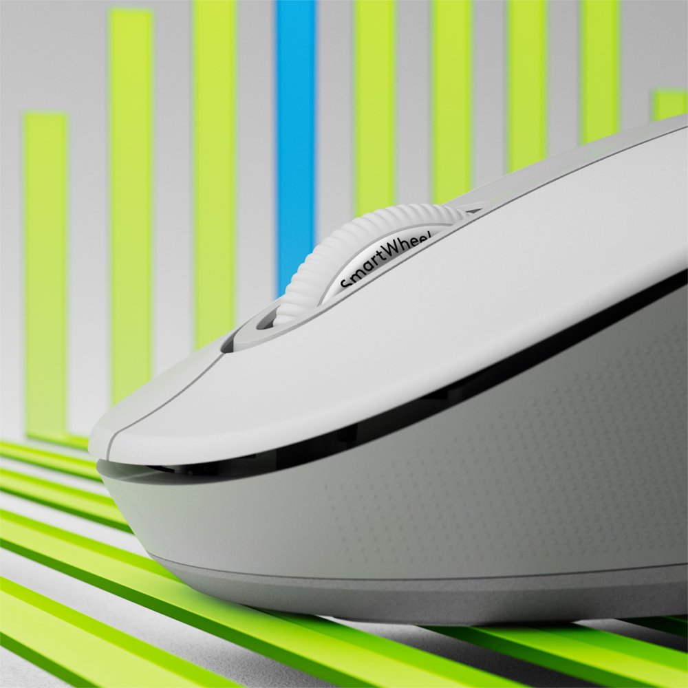 Logitech Signature M650 | Draadloze Muis | Rechtshandig | RF + Bluetooth | 2000 DPI | Wit - Afbeelding 3