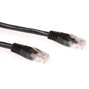 ACT netwerkkabel | Cat6 | U/UTP (UTP) | 0,5 m | Zwart