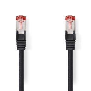 Nedis S/FTP Cat 6 Netwerkkabel | 1 m | Zwart
