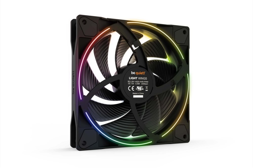 be quiet! Light Wings 140mm PWM High-Speed | Behuizingsventilator 14 cm | Zwart | 1 Stuk - Afbeelding 5