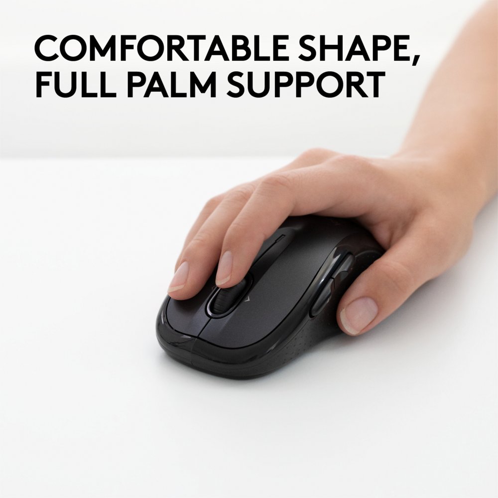 Logitech M510 | Draadloze Muis | Links- en Rechtshandig | RF | 1000 DPI | Zwart | Returned - Afbeelding 4