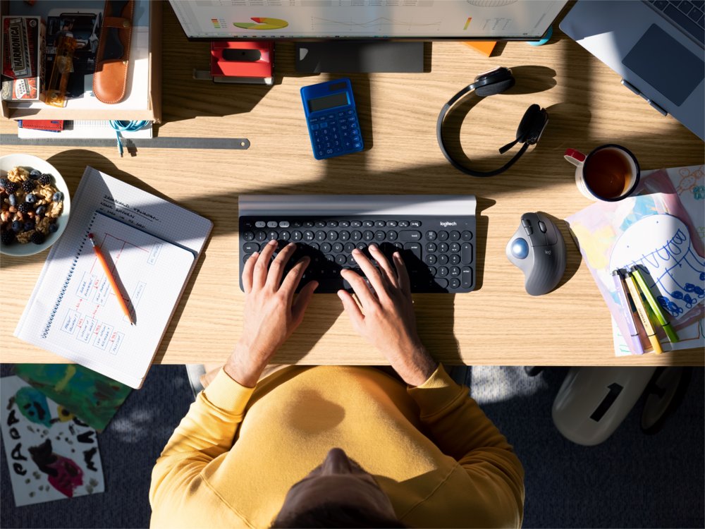 Logitech M575 Ergo Trackball for Business | Ergonomische Draadloze Muis | Rechtshandig | RF + Bluetooth | 2000 DPI | Grafiet - Afbeelding 8