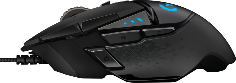 Logitech G502 Hero | Gaming Muis | Rechtshandig | USB-A | 25600 DPI | Zwart - Afbeelding 5