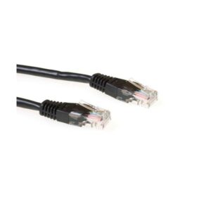 ACT netwerkkabel | Cat5e | U/UTP (UTP) | 1 m | Zwart