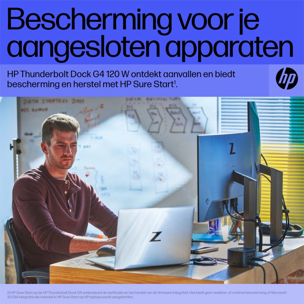 HP G4 Docking Station | Thunderbolt 120W | Zwart - Afbeelding 12