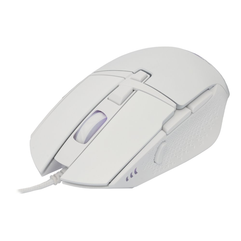 Baracuda RAPTOR RGB | Bedrade Gaming Muis | USB-A | 6400 DPI | Wit - Afbeelding 3