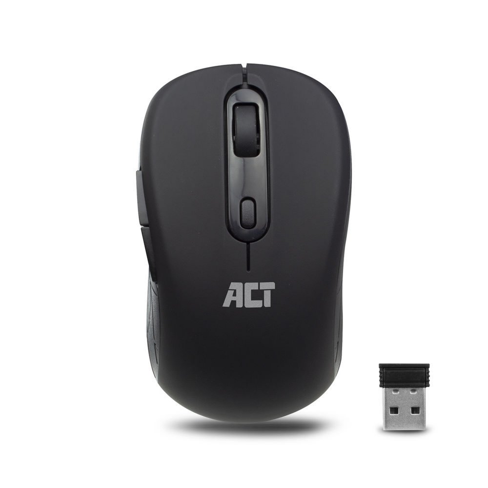ACT AC5125 | Draadloze Muis | Rechtshandig | RF | 1600 DPI | Zwart - Afbeelding 3