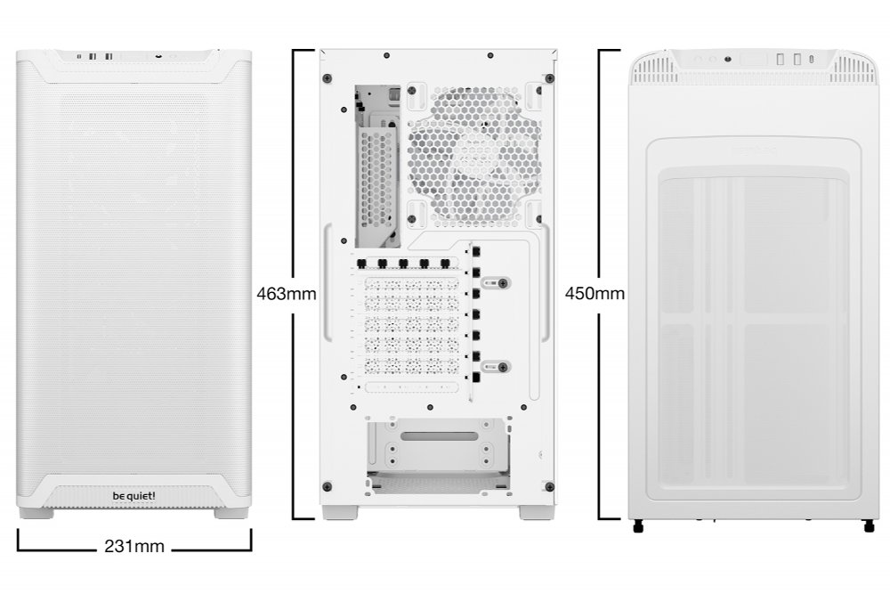 be quiet! PURE BASE 501 LX RGB | Midi Tower Case | Wit - Afbeelding 3