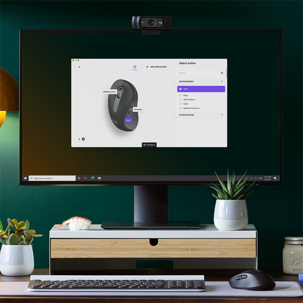 Logitech Signature M650 | Draadloze Muis | Linkshandig | RF + Bluetooth | 2000 DPI | Grafiet - Afbeelding 5