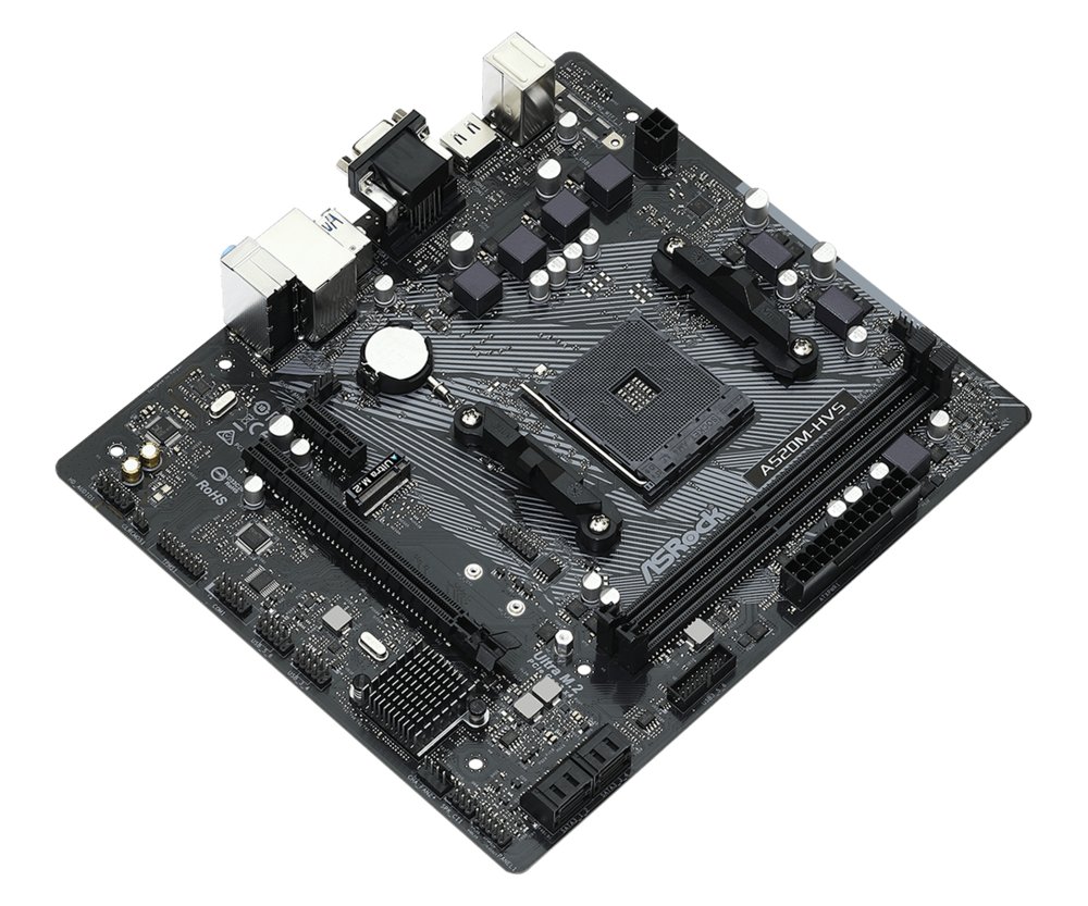 Asrock A520M-HVS | Socket AM4 | AMD A520 | 2xDDR4 | Micro-ATX | Moederbord - Afbeelding 4