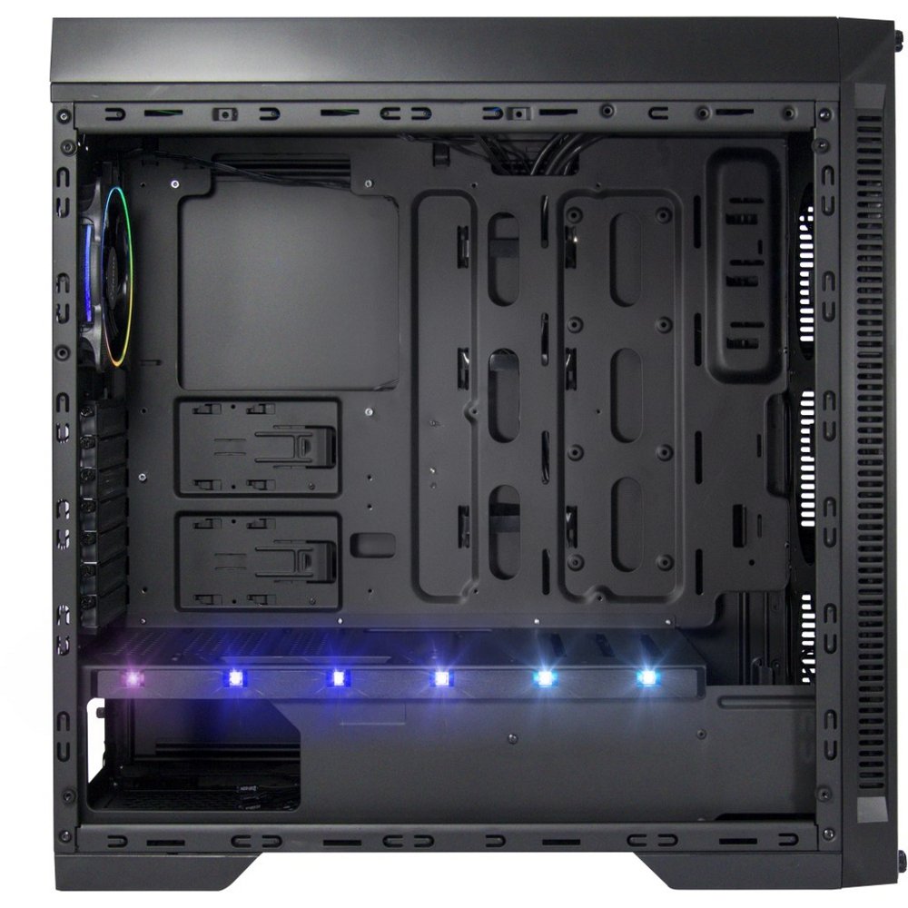 Inter-Tech X-908 Infini2 | Infinity Mirror | Tower Case | USB-C | Zwart - Afbeelding 6
