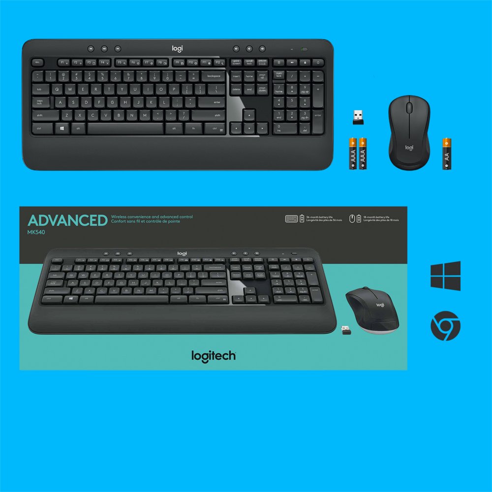 QWERTZ | Logitech MK540 Advanced | Draadloze Muis en Toetsenbordcombo | QWERTZ - Afbeelding 12