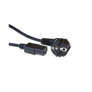 ACT 230V aansluitkabel | Schuko male (haaks) naar C13 | 230V / 10A | Zwart | 1.5 m