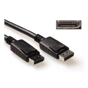 ACT AK3980 | DisplayPort Kabel | 2,0m | Zwart | Power Pin 20 Niet Aangesloten