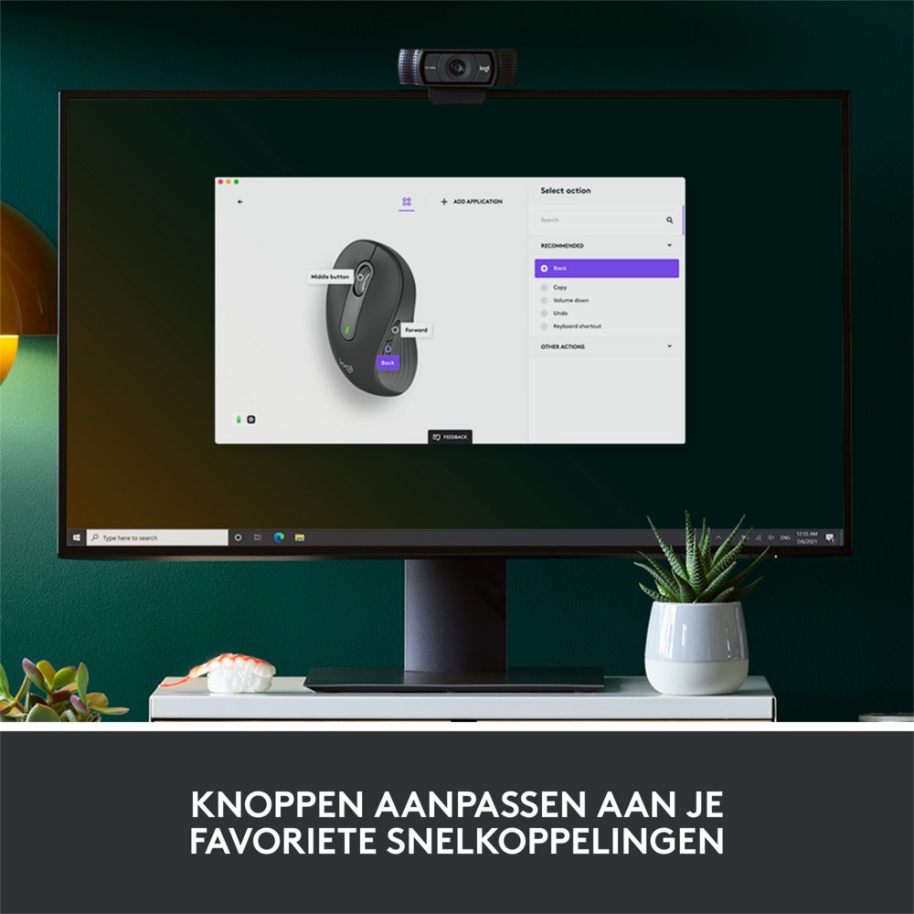 Logitech Signature M650 | Draadloze Muis | Linkshandig | RF + Bluetooth | 2000 DPI | Grafiet - Afbeelding 10