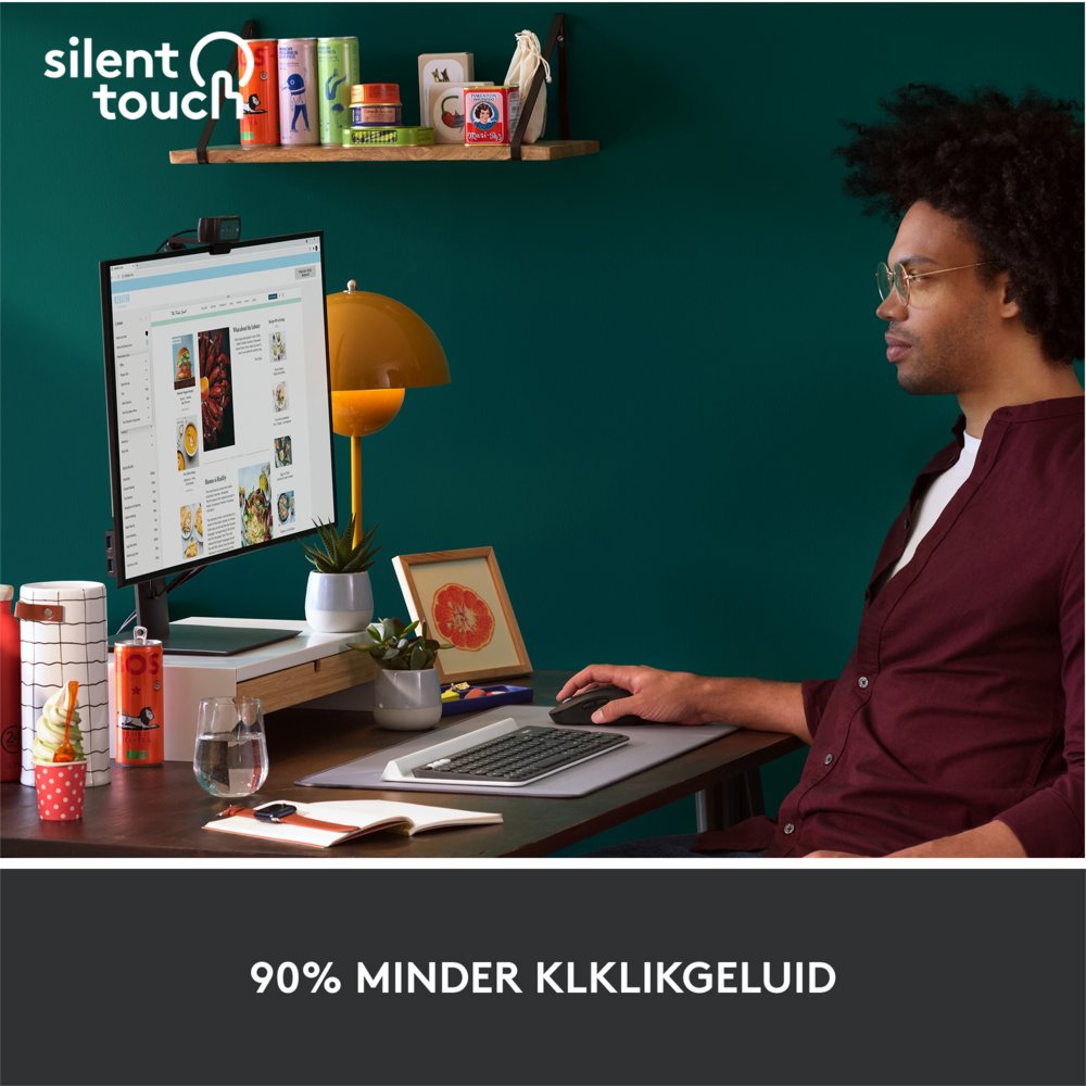Logitech Signature M650 | Draadloze Muis | RF-Draadloos + Bluetooth | 1000 DPI | Grafiet - Afbeelding 9