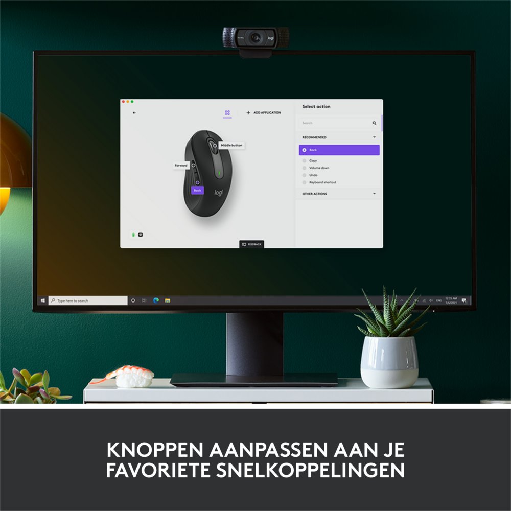 Logitech Signature M650 | Draadloze Muis | RF-Draadloos + Bluetooth | 1000 DPI | Grafiet - Afbeelding 10