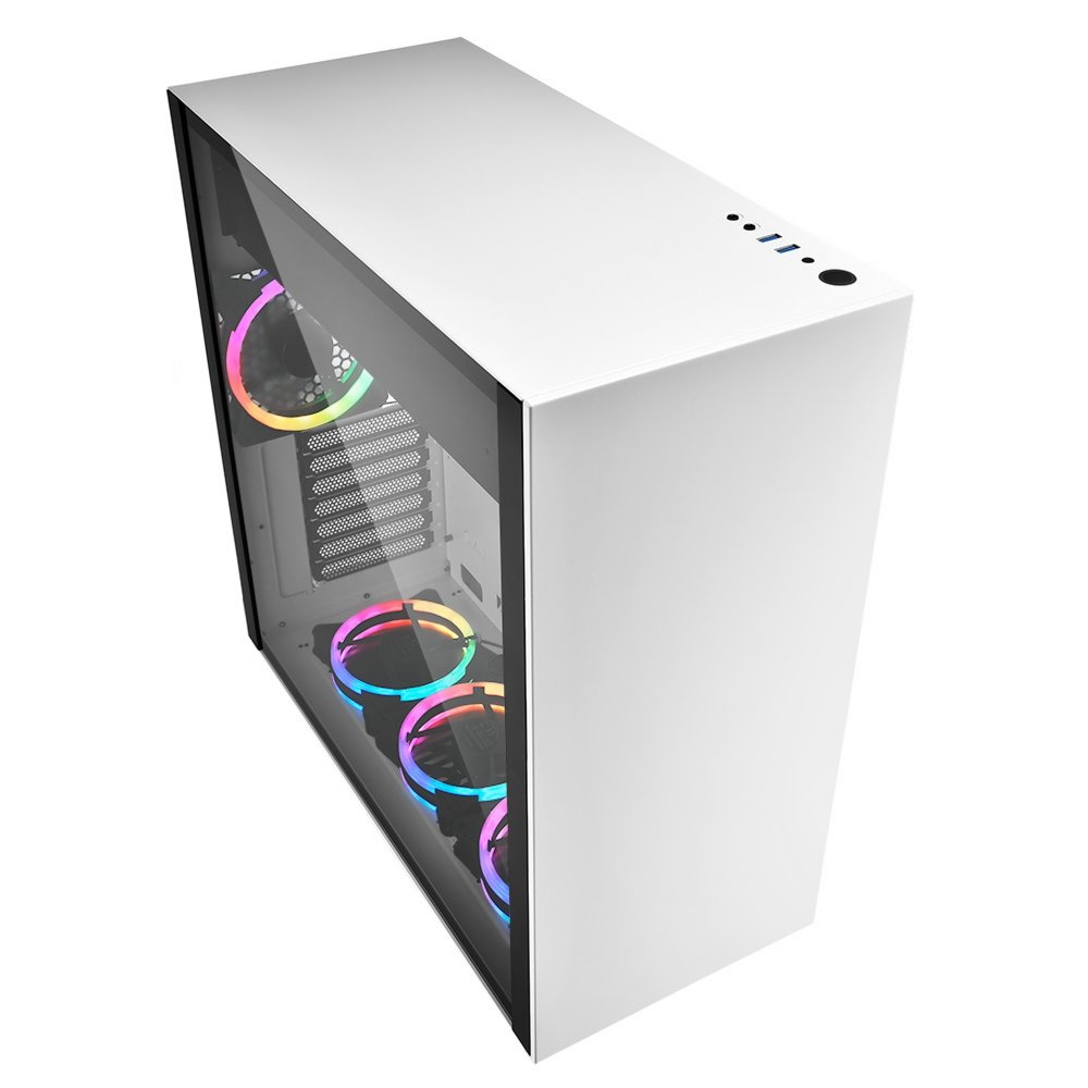 Sharkoon Pure Steel RGB | Midi Tower Behuizing | Wit - Afbeelding 4