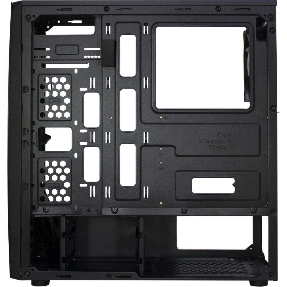Inter-Tech Thunder Blue Light | Midi Tower Case | Zwart | RENEWED - Afbeelding 6