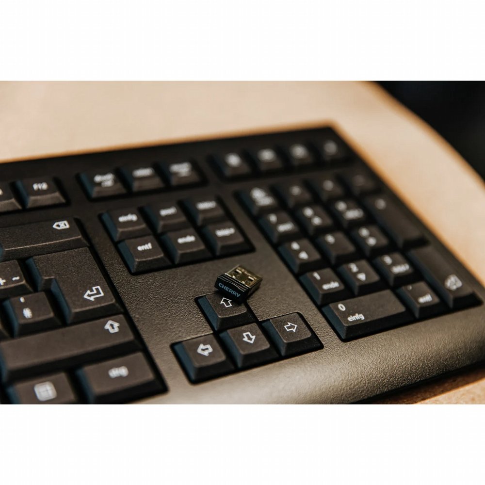 CHERRY KW 3000 | Draadloos Toetsenbord | USB ontvanger | QWERTY | Zwart - Afbeelding 3