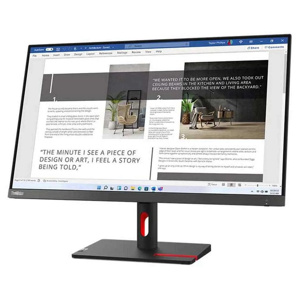 Lenovo ThinkVision S27i 30 | 27" Full HD IPS Monitor | 100Hz | Grijs - Afbeelding 3