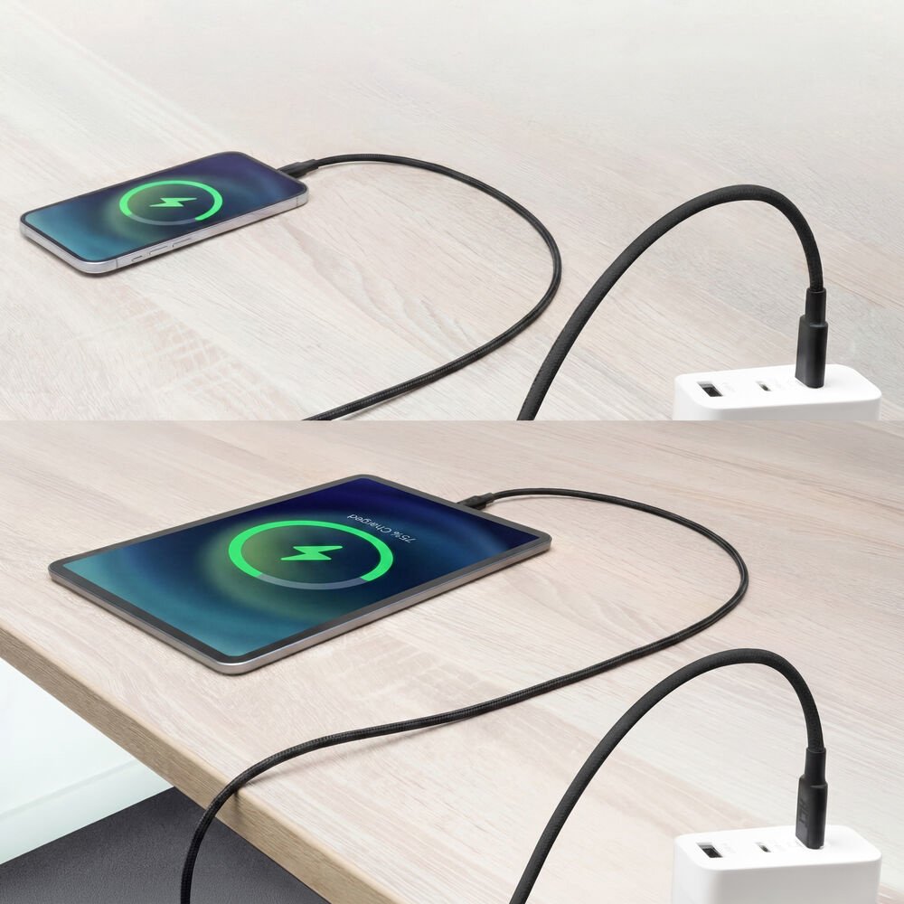 ACT AC3086 | USB 2.0 Kabel | USB-C naar USB-C | 240W | 480Mbps | Zwart | 1 Meter - Afbeelding 5