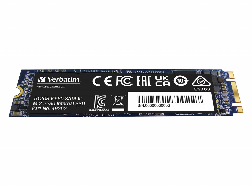 Verbatim Vi560 | 512GB SATA SSD | M.2 | 560MB/s Lezen | 520MB/s Schrijven - Afbeelding 4